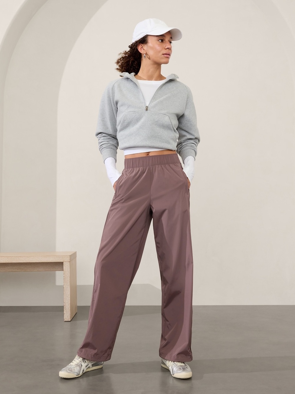 Athleta Rise Pants in Dusty Mauve
